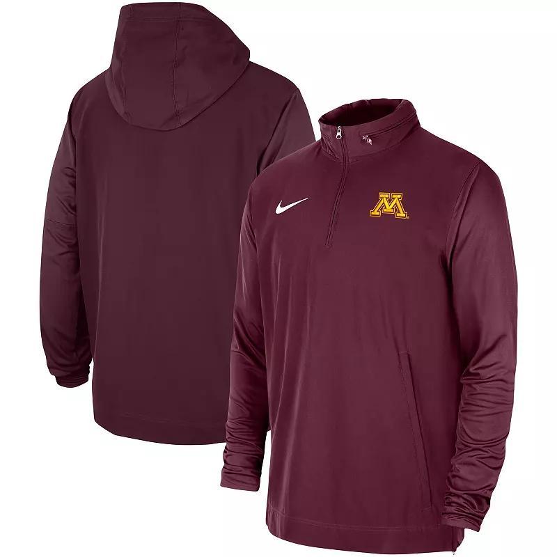 Mens Nike Maroon Minnesota Golden Gophers 2023 Coach Hoodie Half-Zip Jacket Product Image