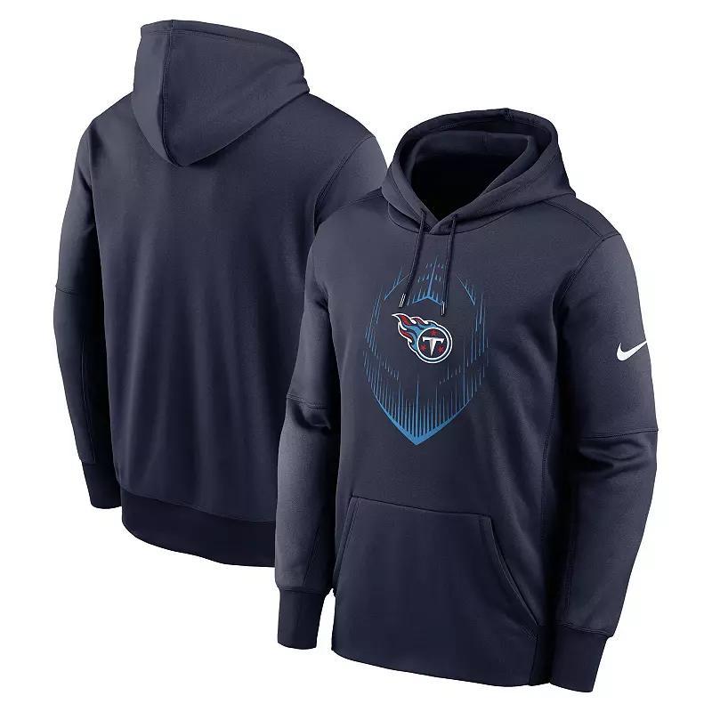 Mens Nike Black Los Angeles Rams Color Block Fleece Performance Pullover Hoodie Product Image