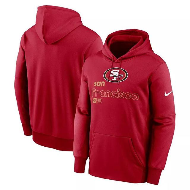 Mens Nike Scarlet San Francisco 49ers Performance Pullover Hoodie Product Image