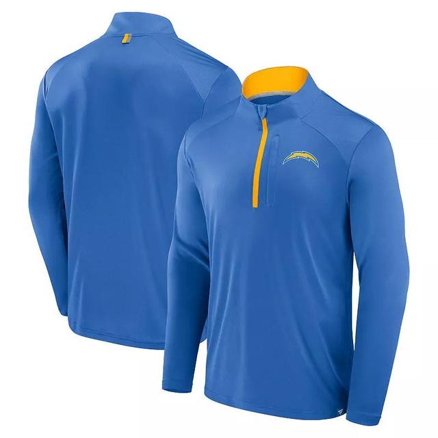 Mens Fanatics Powder Blue Los Angeles Chargers Defender Long Sleeve Quarter-Zip Jacket Product Image