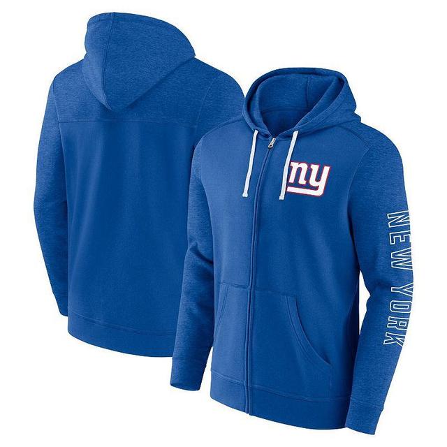 Mens Fanatics Branded Royal New York Giants Offensive Lineup Hoodie Full-Zip Hoodie Product Image