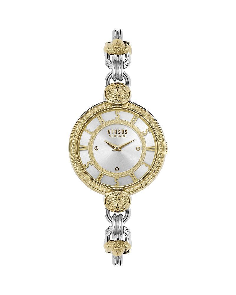 Versus Versace Womens Les Docks Two Hand Two-Tone Stainless Steel Watch 36mm Product Image