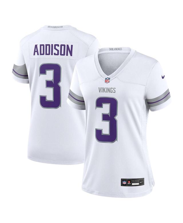 Nike Womens Jordan Addison White Minnesota Vikings Alternate Game Player Jersey - White Product Image