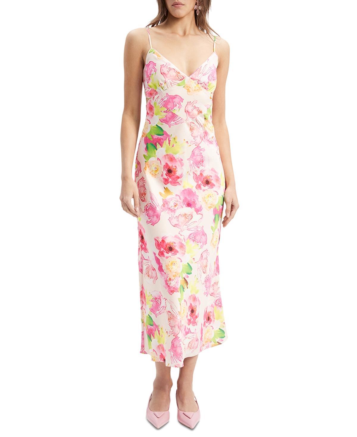 Women's Malinda Floral-Print Sleeveless Slip Dress Product Image