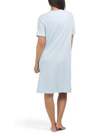 Embroidered Short Sleeve Robe for Women Product Image