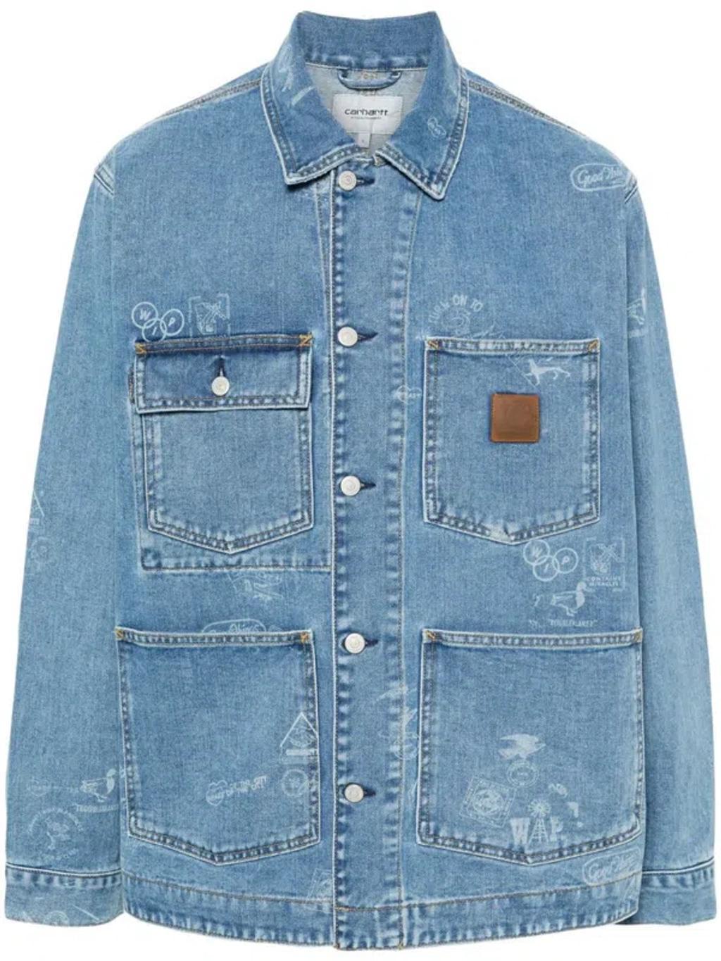 CARHARTT Wip Stamp Jacket Clothing In Blue Product Image