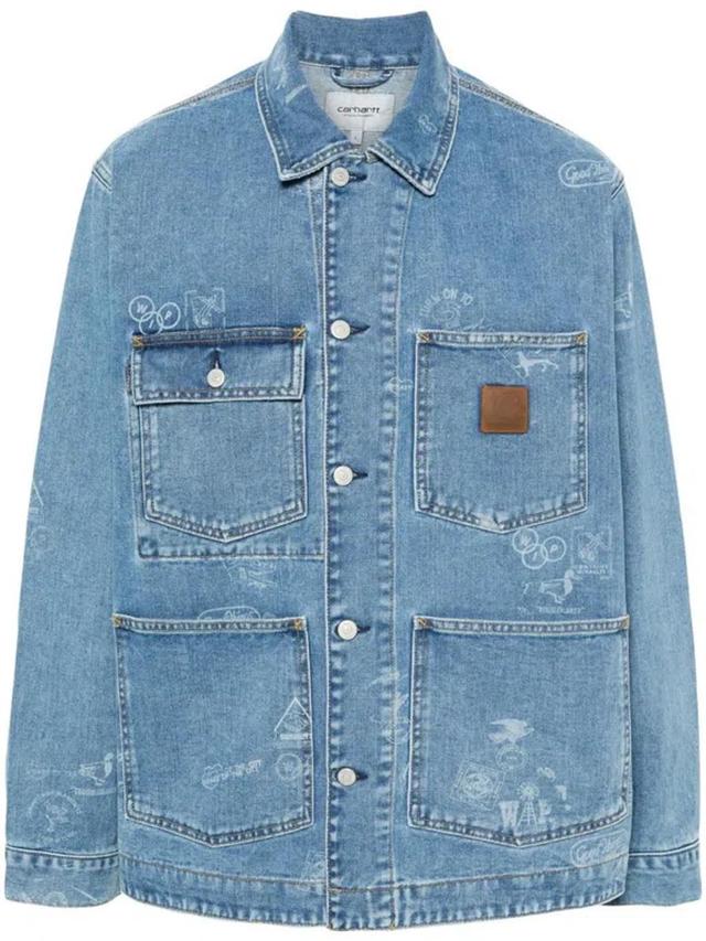 CARHARTT Wip Stamp Jacket Clothing In Blue Product Image