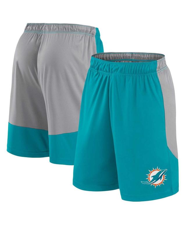 Mens Fanatics Aqua Miami Dolphins Big & Tall Team Logo Shorts Turquoise A Product Image