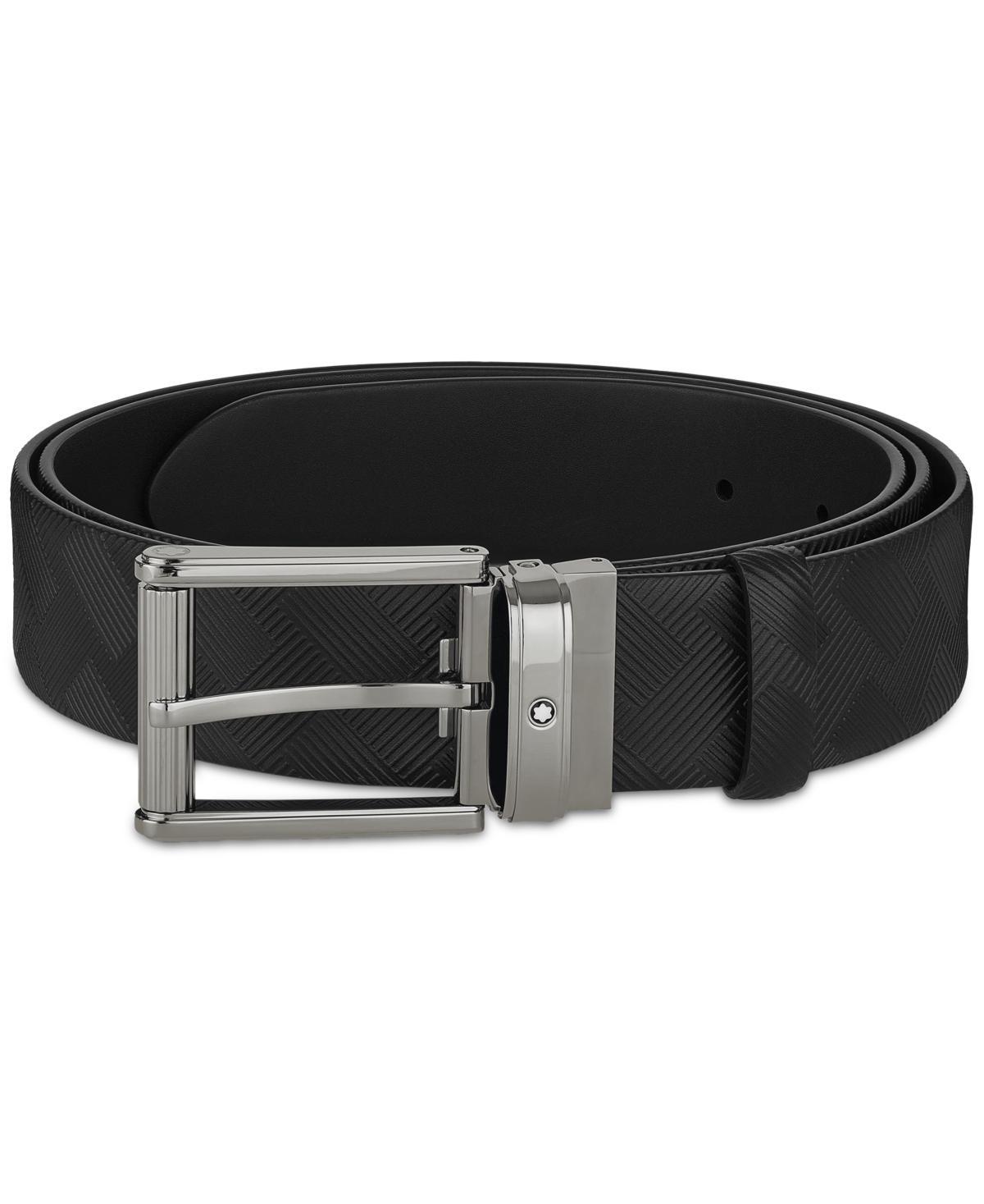 Mens Branded Buckle Leather Belt Product Image