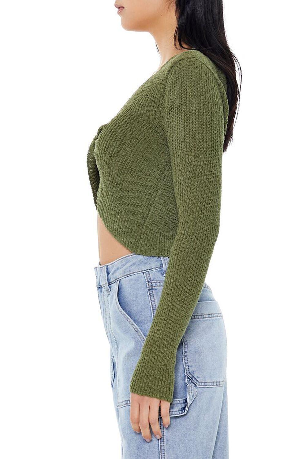 Twisted Sweater-Knit Crop Top | Forever 21 Product Image