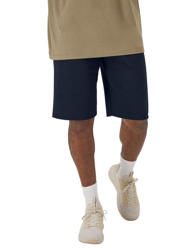 Mens Champion Powerblend Shorts (Big & Tall) Navy 3XT Product Image