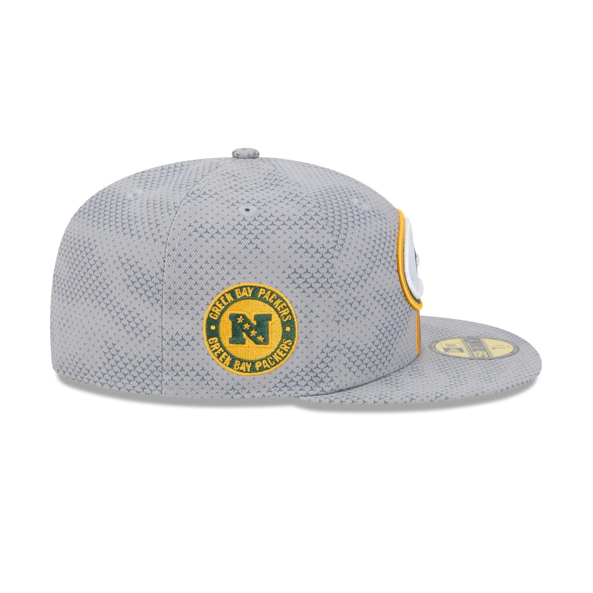 Green Bay Packers 2024 Sideline Gray 59FIFTY Fitted Hat Male Product Image