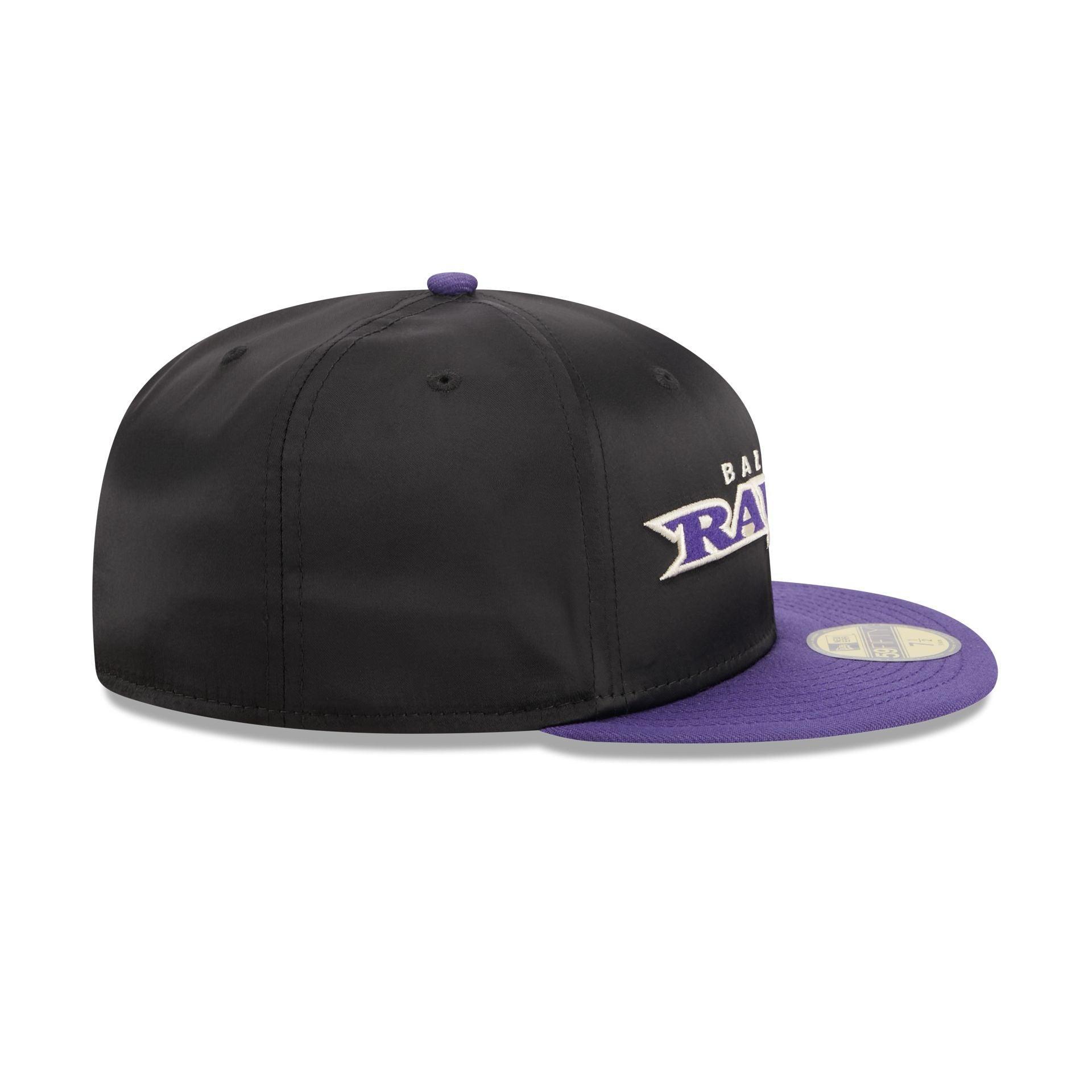 Baltimore Ravens Satin 59FIFTY Fitted Hat Male Product Image