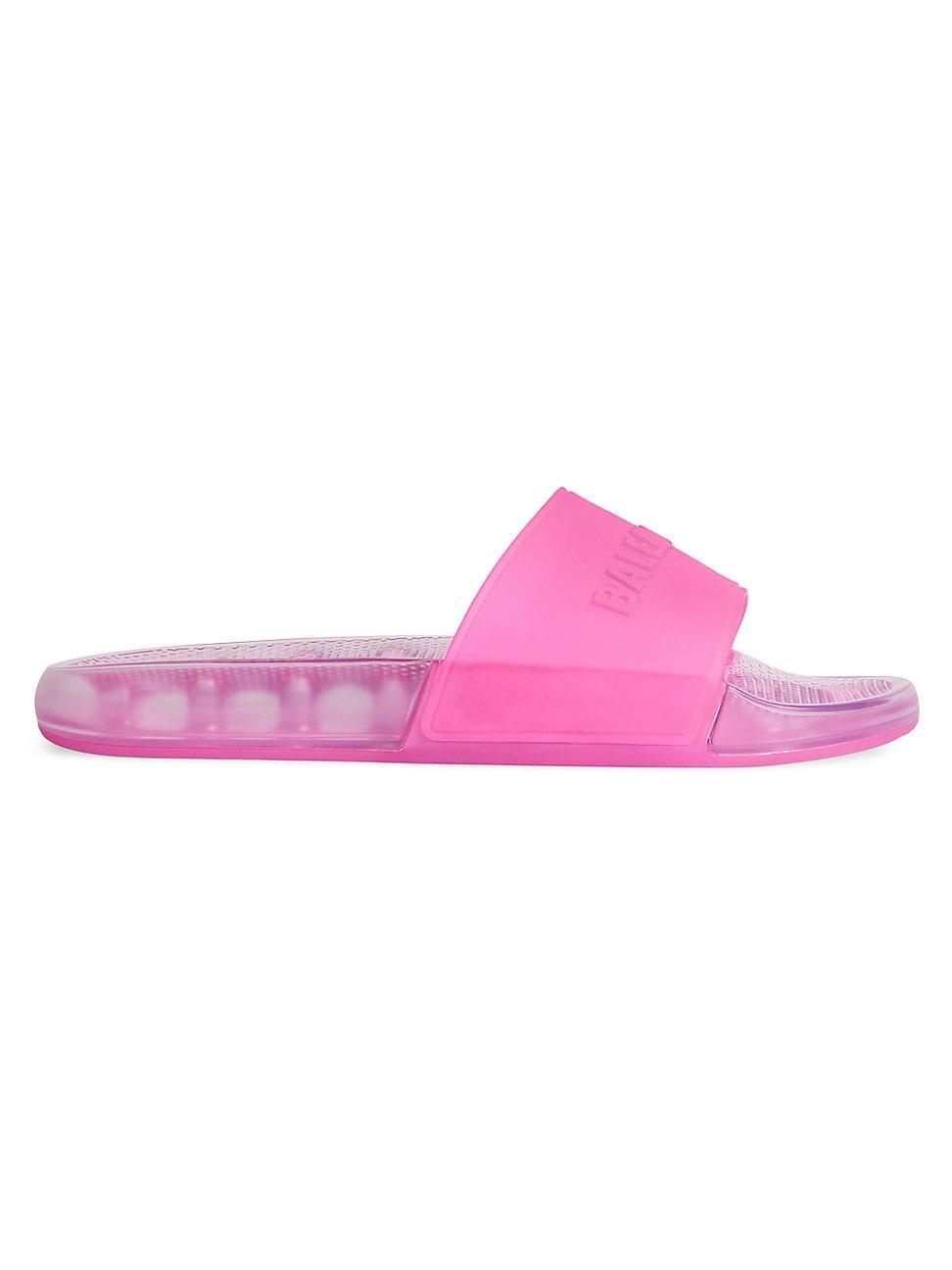 Womens Pool Transparent Slide Sandals Product Image