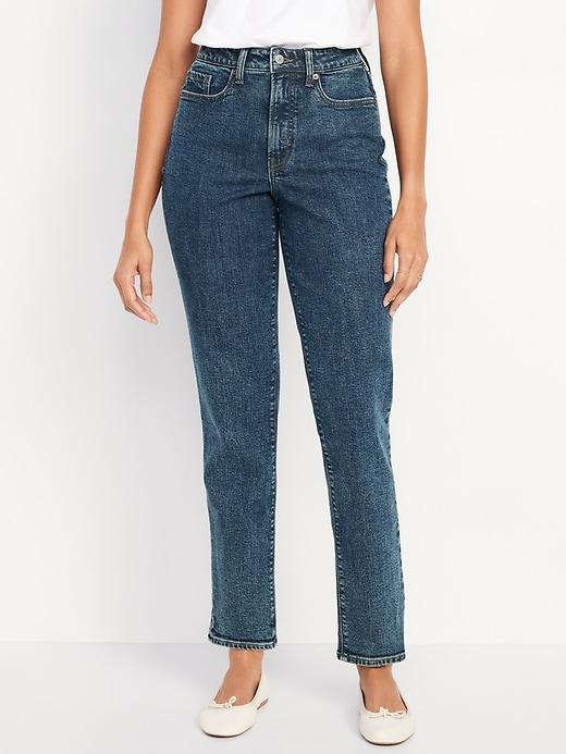 Curvy High-Waisted OG Straight Ankle Jeans Product Image