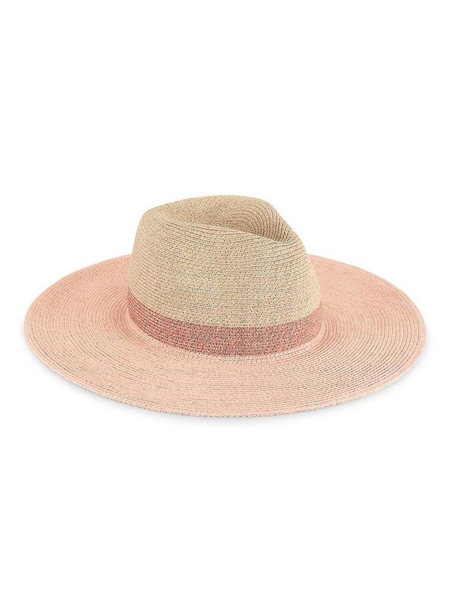 Womens Emmanuelle Packable Wide-Brim Fedora Product Image