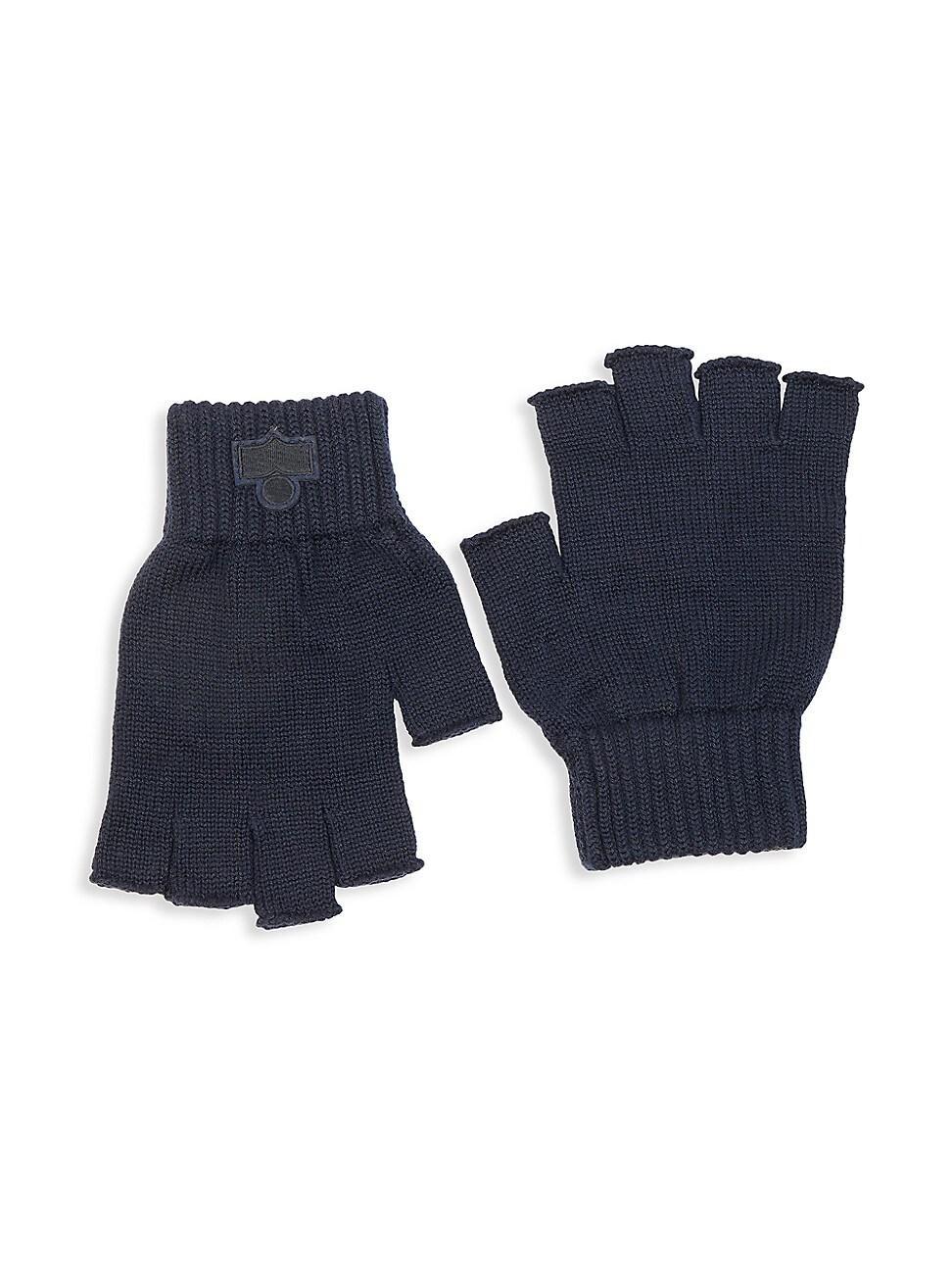 Womens Blaise Logo Appliqu Wool Fingerless Gloves Product Image