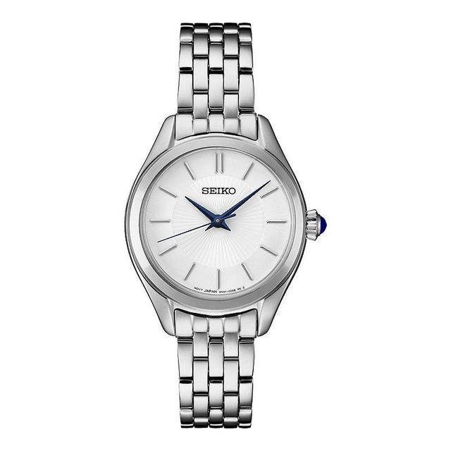 Seiko Womens Essentials Stainless Steel Quartz White Dial Watch - SUR537 Silver Product Image