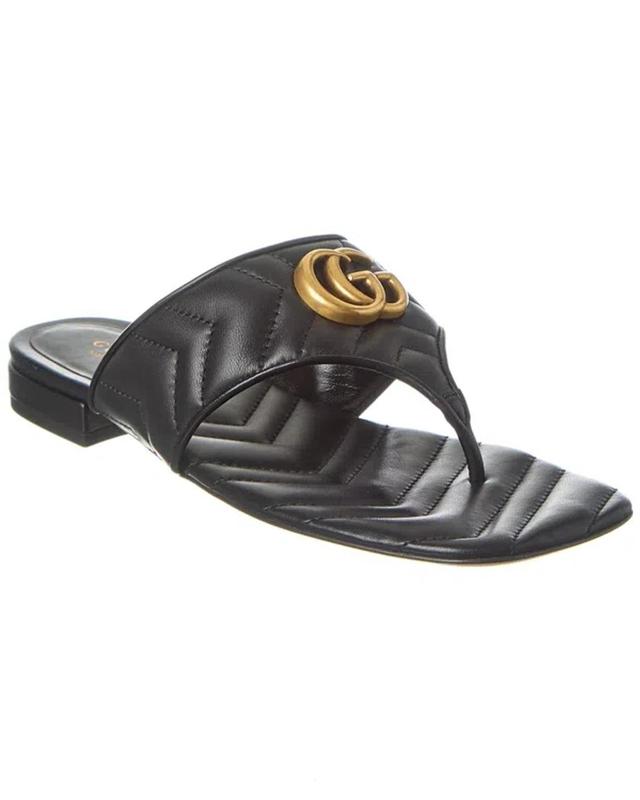 Double G Marmont Thong Sandals In Black Product Image