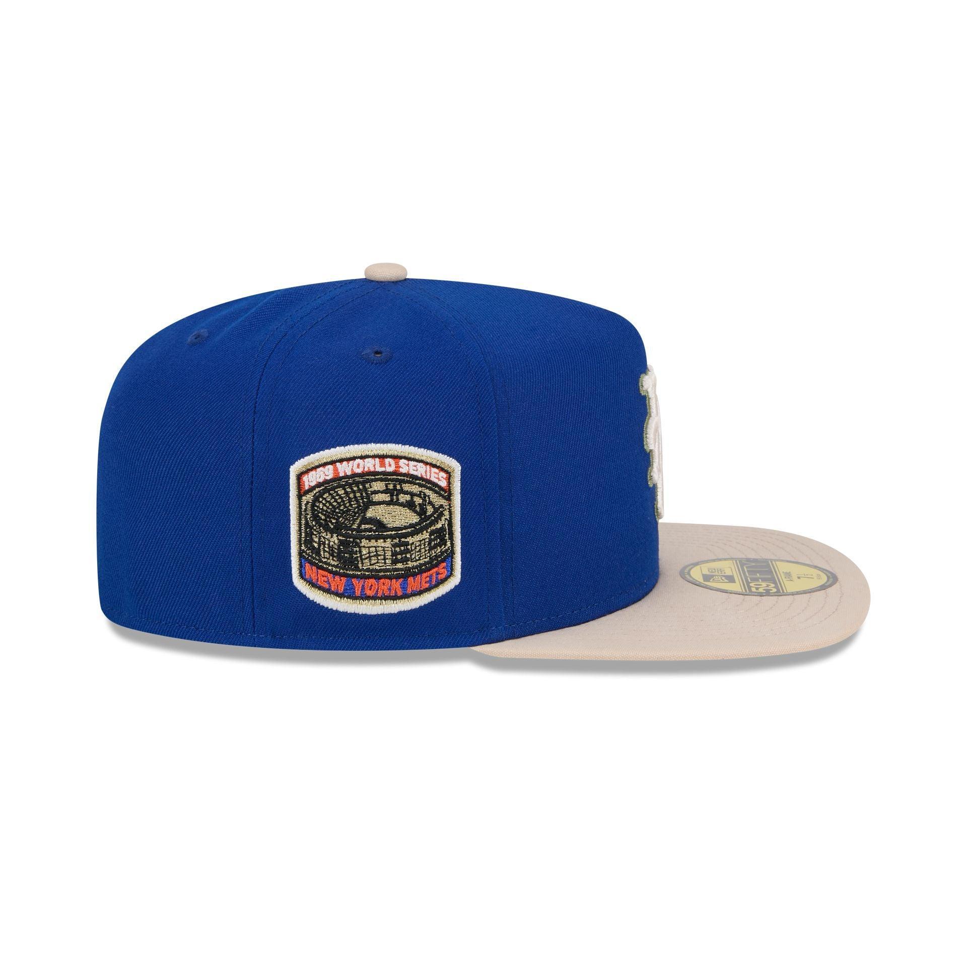 New York Mets Canvas 59FIFTY A-Frame Fitted Hat Male Product Image