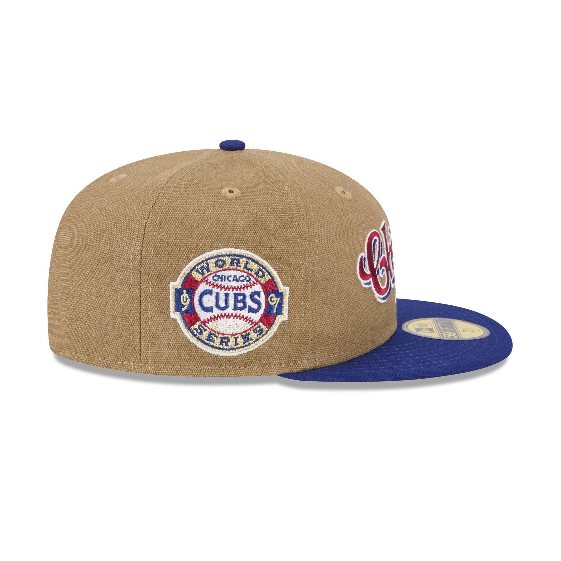 Chicago Cubs Canvas Crown 59FIFTY Fitted Hat Male Product Image