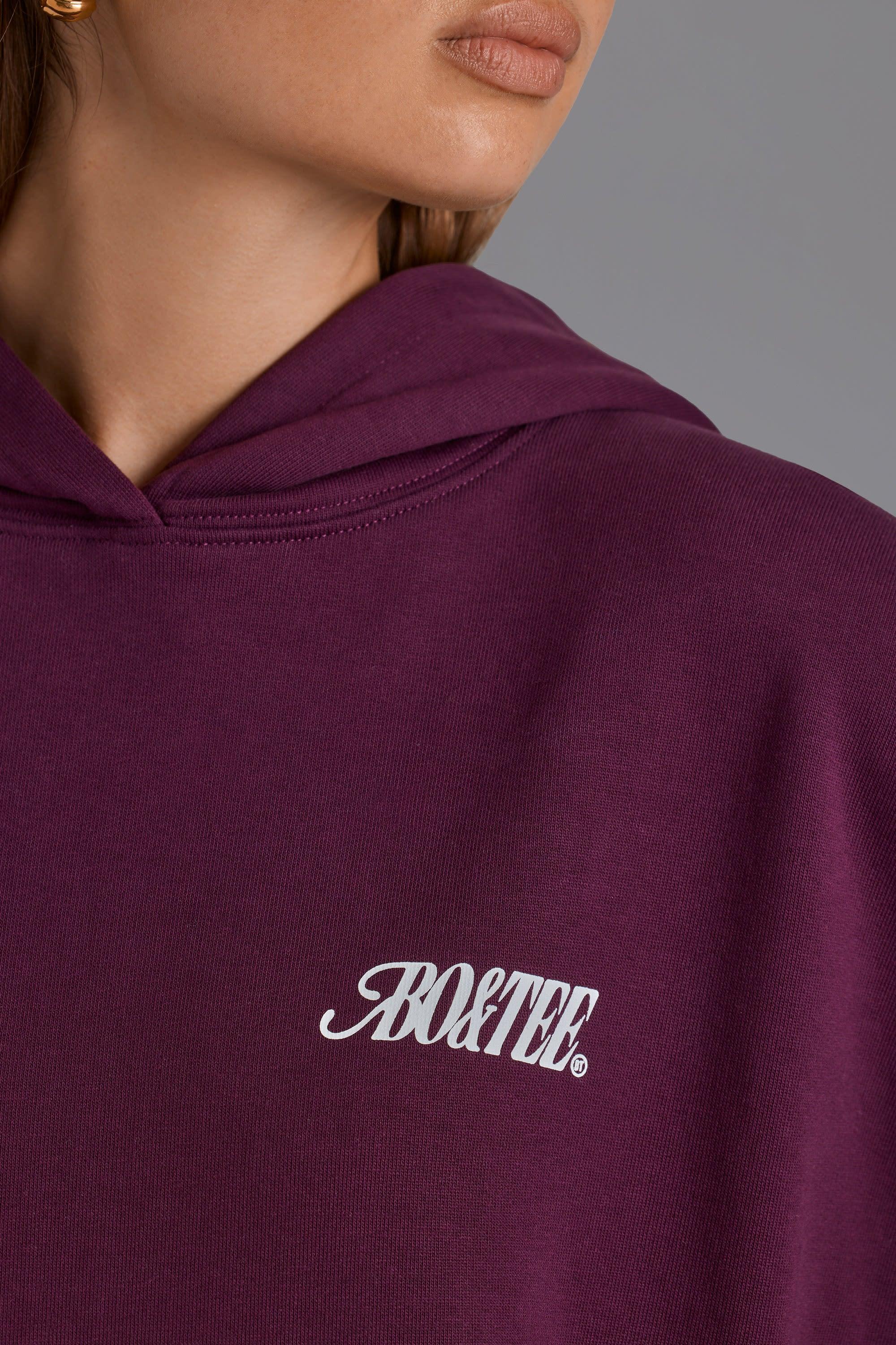 Oversized Hoodie in Grape Product Image