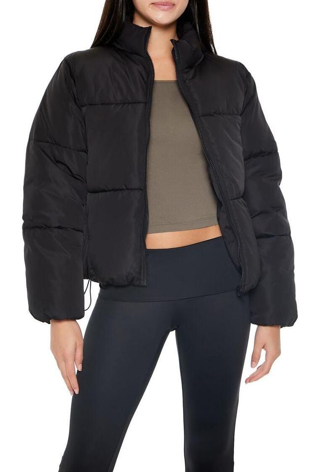 Channel-Stitched Puffer Jacket | Forever 21 Product Image