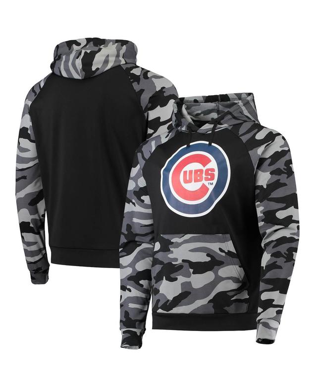 Mens FOCO Chicago Cubs Camo Raglan Pullover Hoodie Product Image