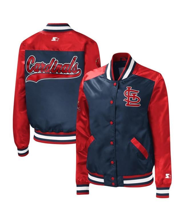 Womens Starter St. Louis Cardinals The Legend Full-Snap Jacket Blue Product Image