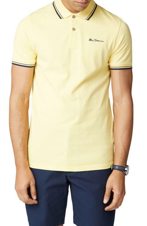 Ben Sherman Mens Signature Tipped Short-Sleeve Polo Shirt Product Image