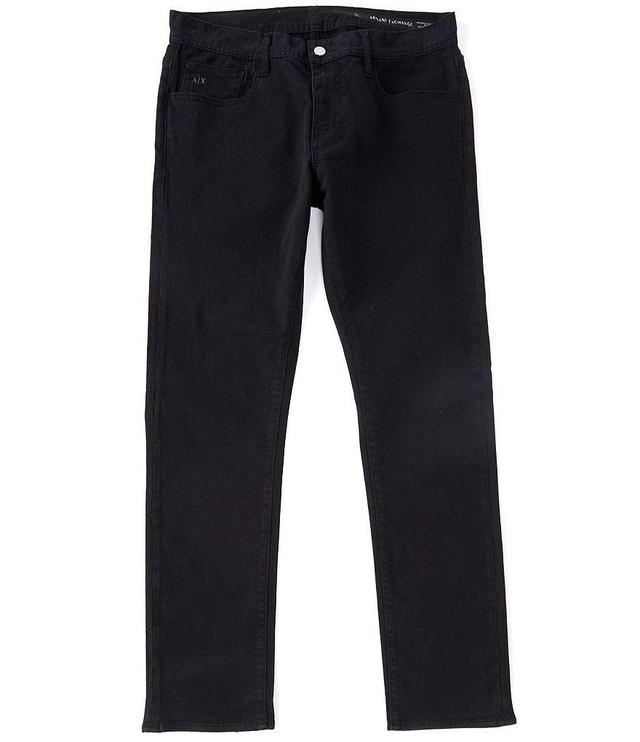 Armani Exchange Slim-Fit Black Stretch Jeans Product Image