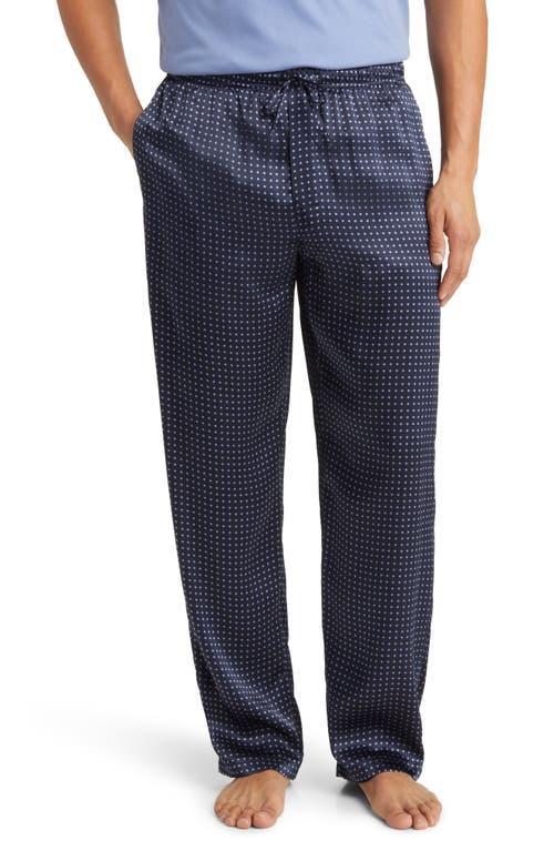 Mens Dotted Silk Lounge Pants Product Image