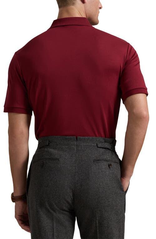 Men's Classic-fit Soft Cotton Polo Shirt In Red Product Image