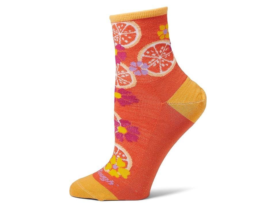 Darn Tough Vermont Fruit Stand Shorty Lightweight (Grapefruit) Women's No Show Socks Shoes Product Image