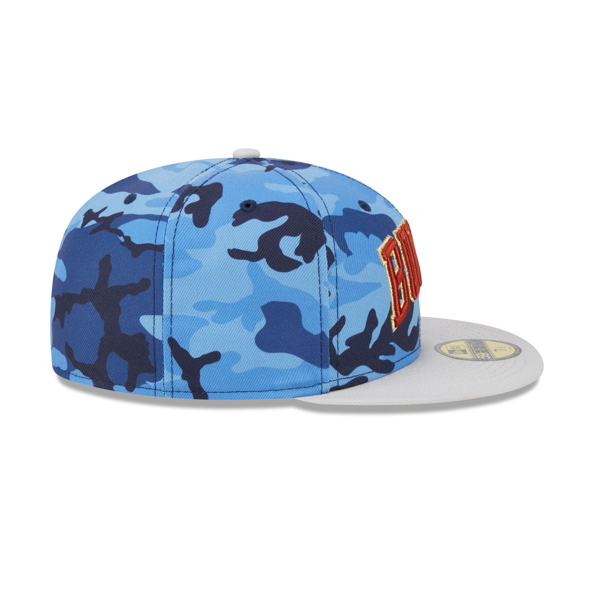 Chicago Bulls Blue Camo 59FIFTY Fitted Hat Male Product Image