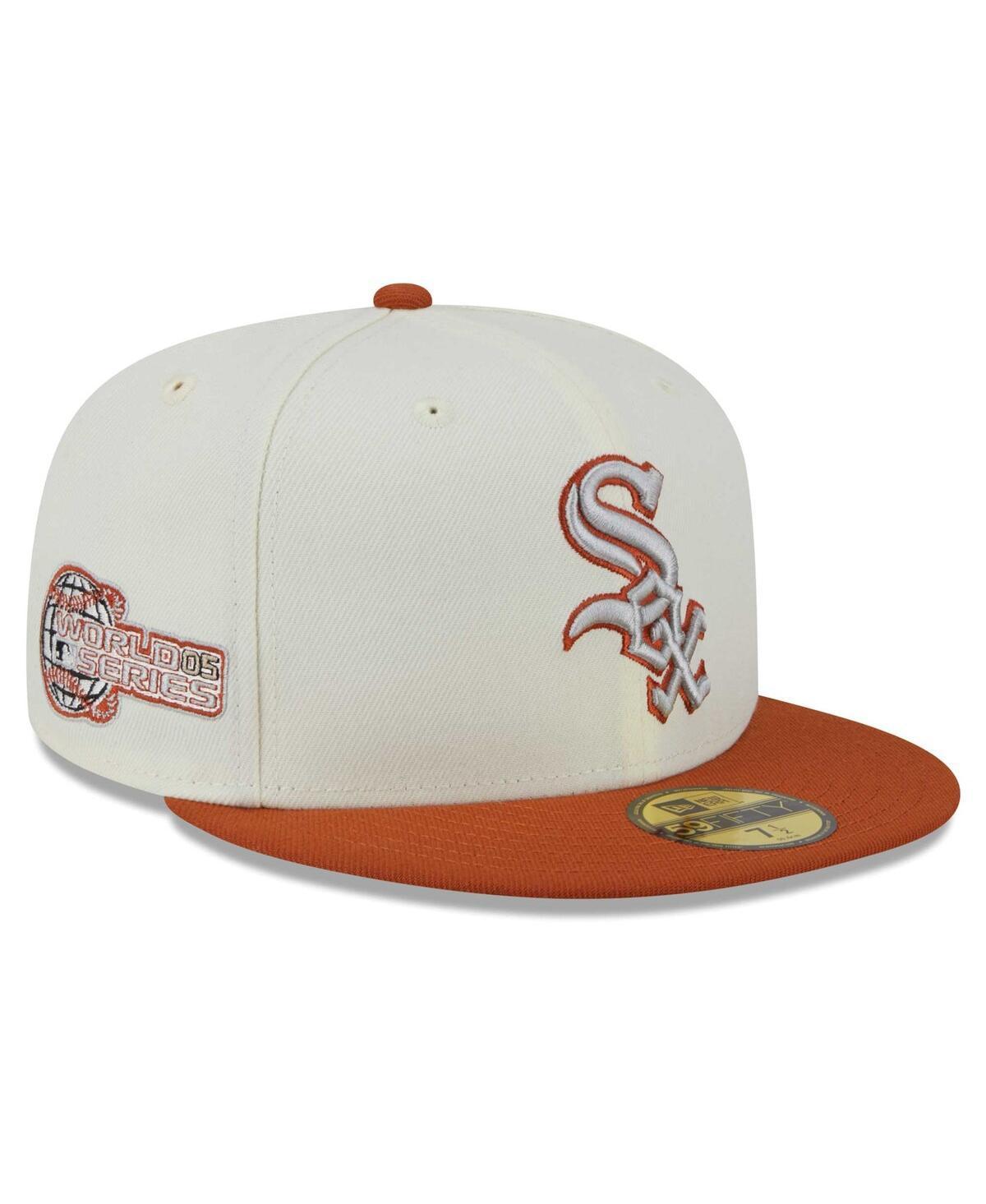 Mens New Era Cream Chicago White Sox 59FIFTY Fitted Hat - Cream Product Image