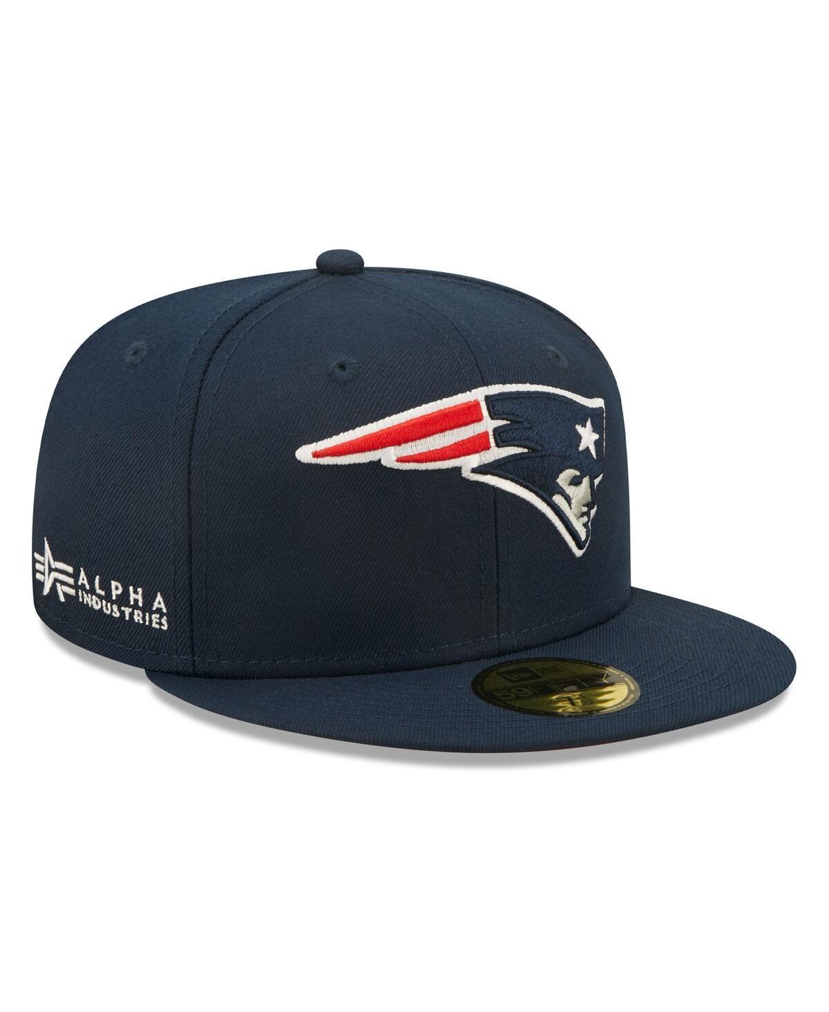 Mens New Era x Alpha Industries Navy New England Patriots Alpha 59FIFTY Fitted Hat Product Image