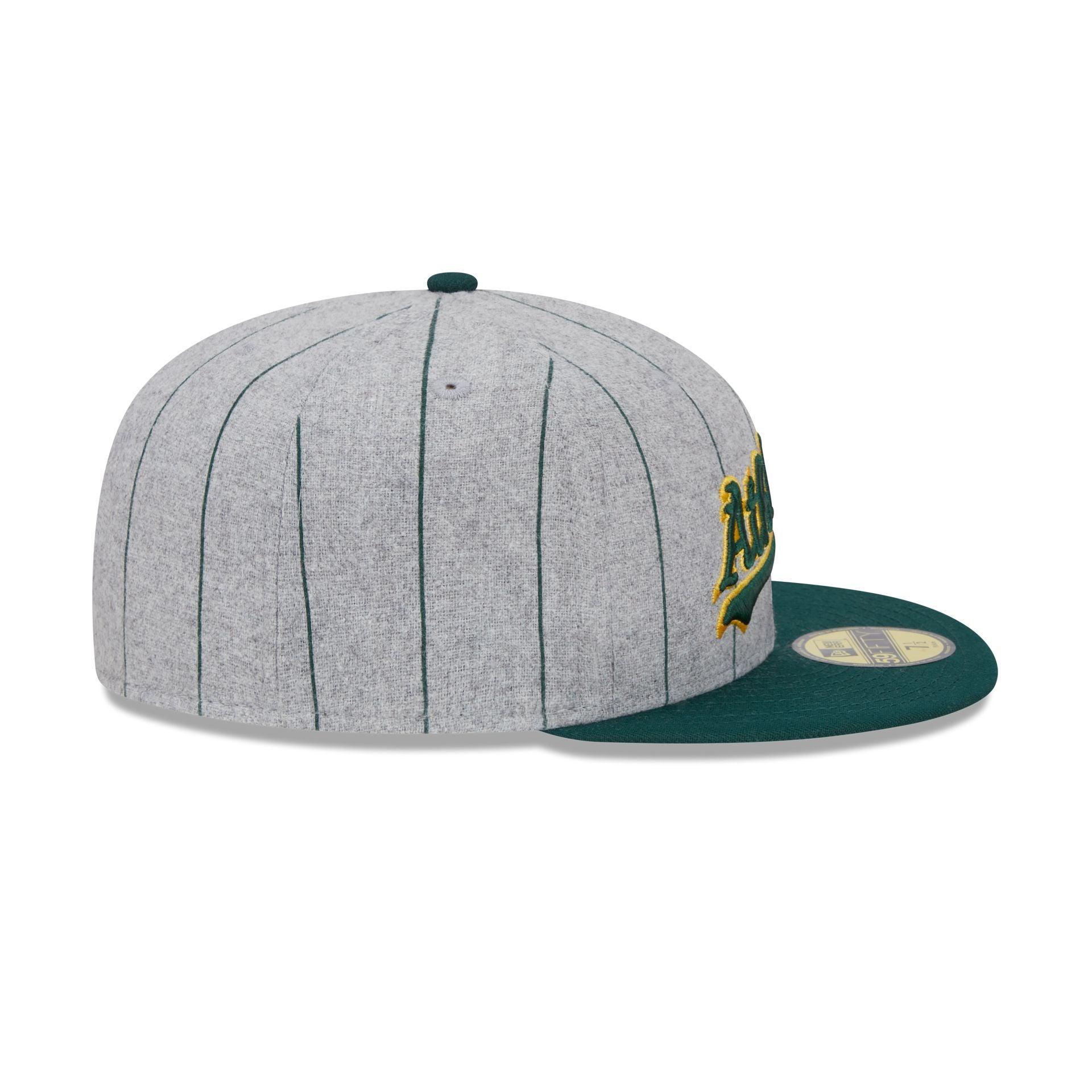 Oakland Athletics Heather Pinstripe 59FIFTY Fitted Hat Male Product Image