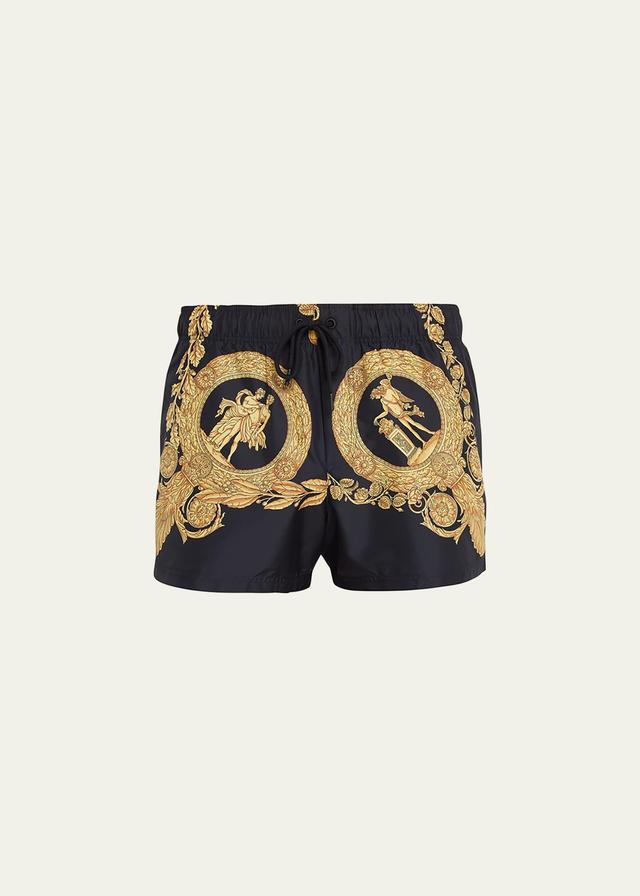 Mens Heritage Print Swim Shorts Product Image