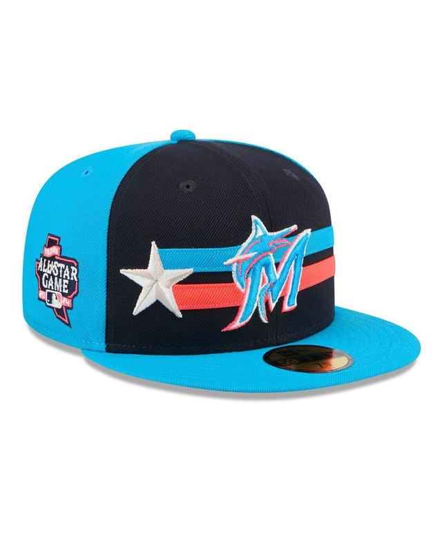 New Era Mens Navy Miami Marlins 2024 Mlb All-Star Game 59FIFTY Fitted Hat Product Image