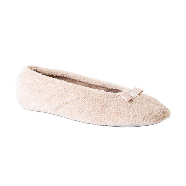 isotoner Chevron Womens Ballet Slippers Pink Product Image