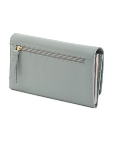 Leather Spa Day Large Flapover Matinee Wallet for Women Product Image