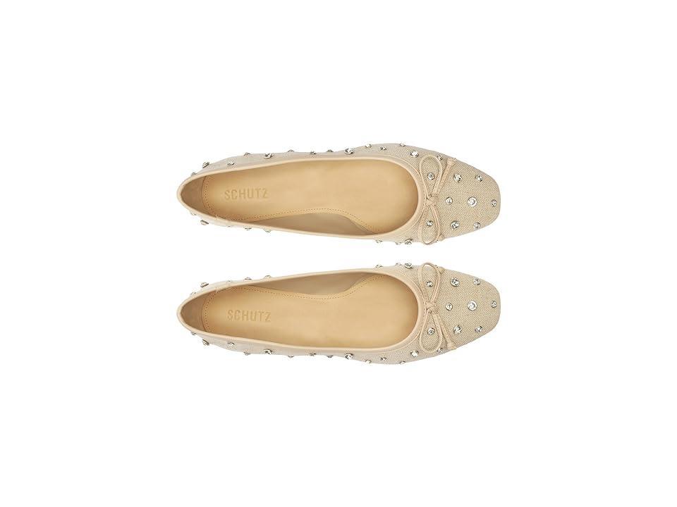 Schutz Arissa Shine (Oyster) Women's Flat Shoes Product Image