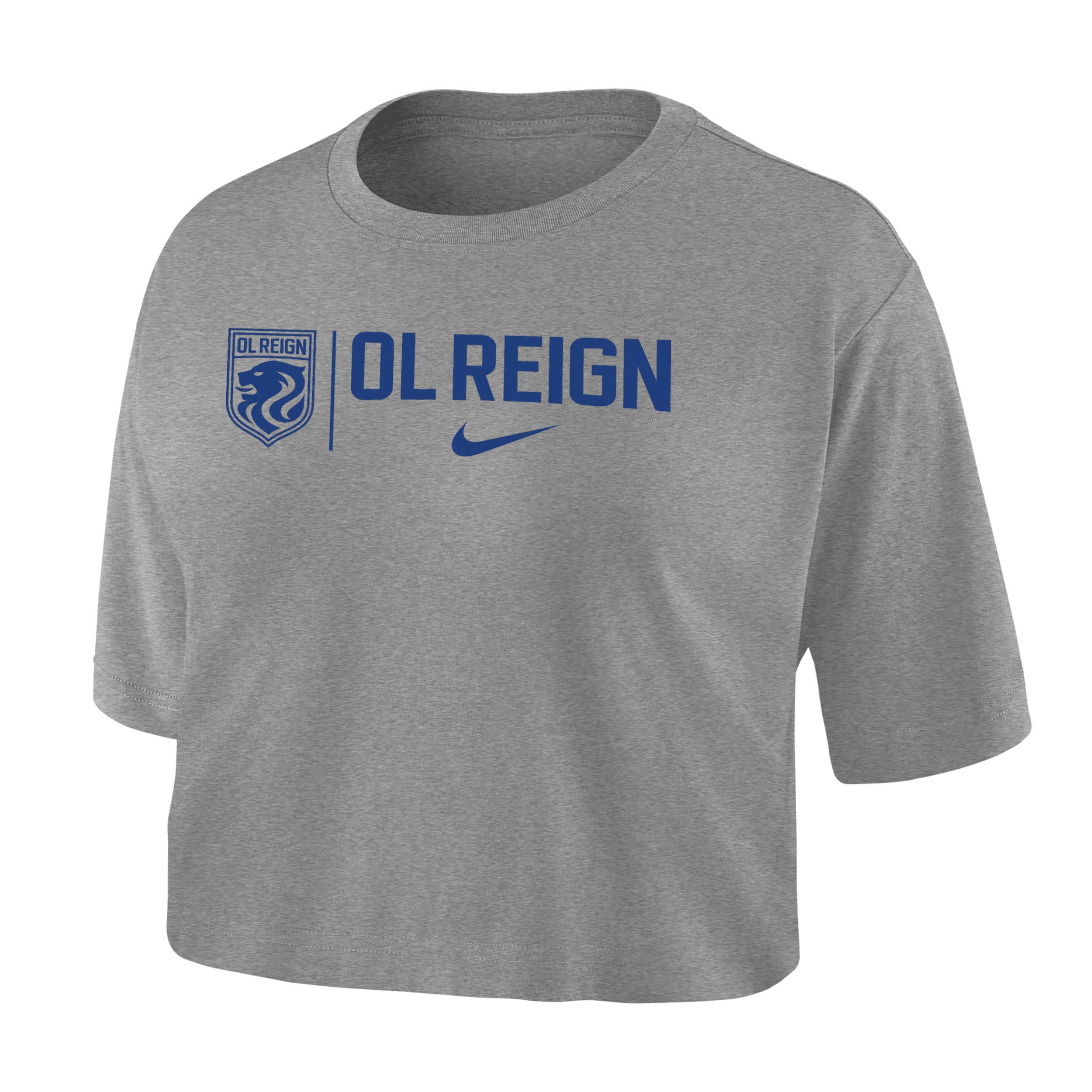 OL Reign Nike Women's Dri-FIT Soccer Cropped T-Shirt Product Image