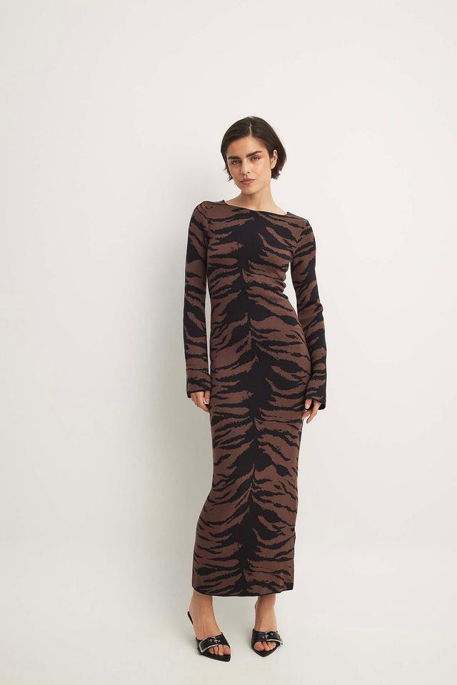 Wide Sleeve Knitted Maxi Dress Product Image