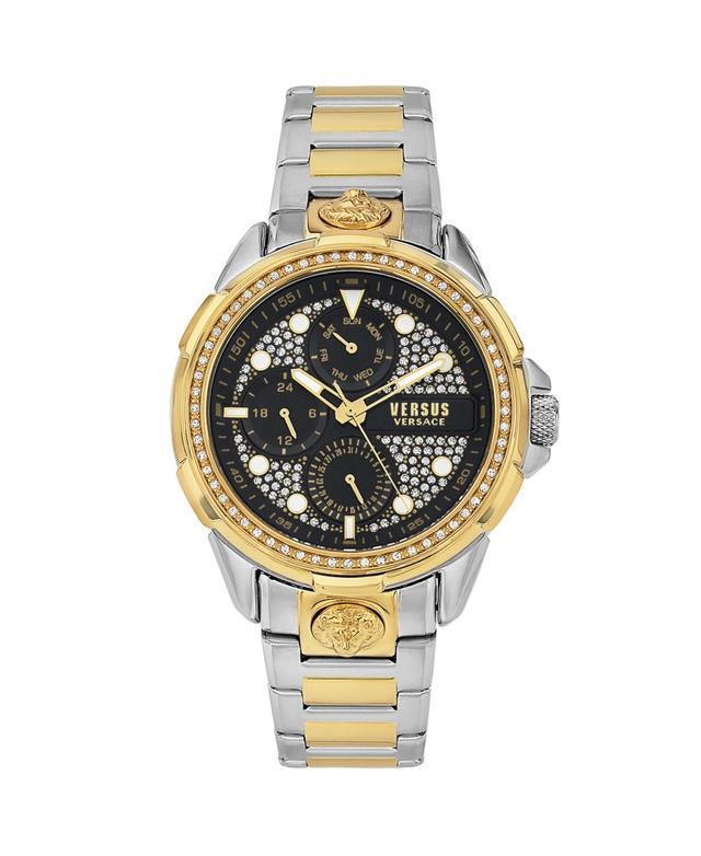 Versus Versace Mens 6E Arrondissement Multifunction Two-Tone Stainless Steel Watch 46mm - Two-Tone Product Image