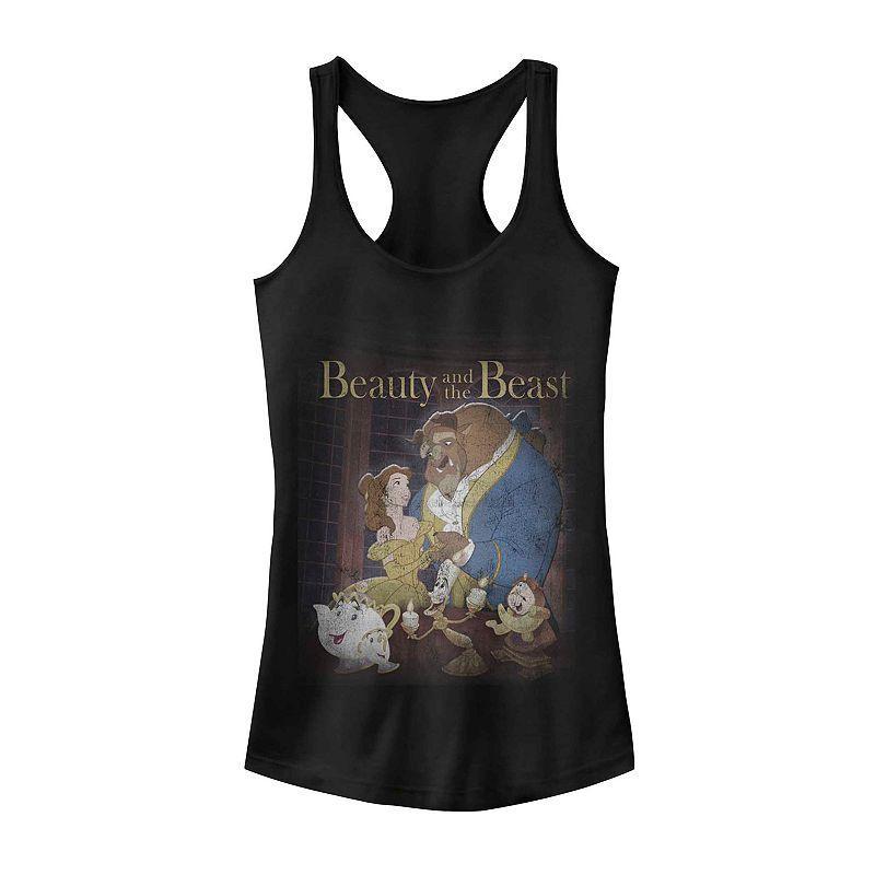 Juniors Disneys Beauty And The Beast Vintage Poster Tank Top, Girls Product Image