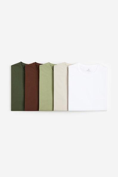 5-pack Slim Fit T-shirts Product Image