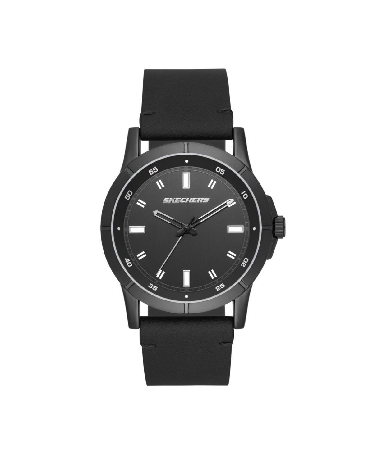 Skechers Mens Robertson Three-Hand, Alloy Watch Black - Black Product Image