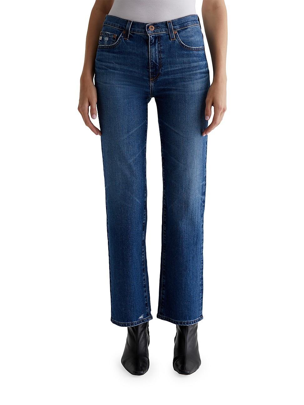 AG Jeans Brinley Mid Rise Straight in 15 Years Prague (15 Years Prague) Women's Jeans Product Image